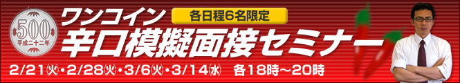 辛口模擬面接セミナー